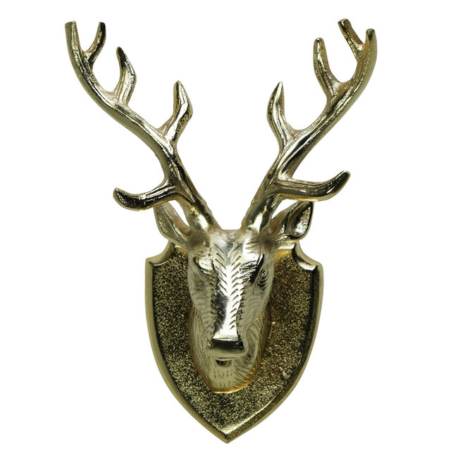 Mars & More wanddecoratie hert champagne goud