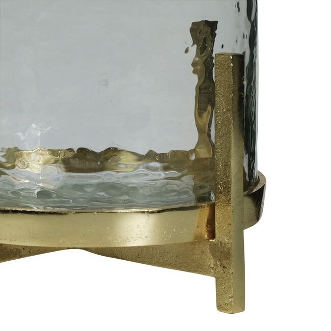 Mars & More windlicht op pootjes champagne goud large