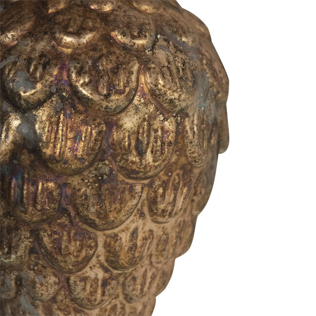 Mars & More decoratie dennenappel antiek bruin 14cm