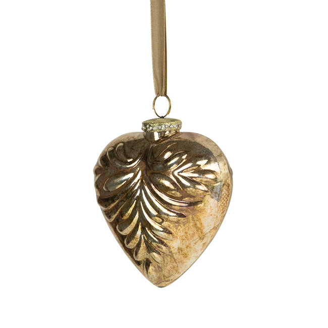 Mars & More decoratie hart goud 15cm