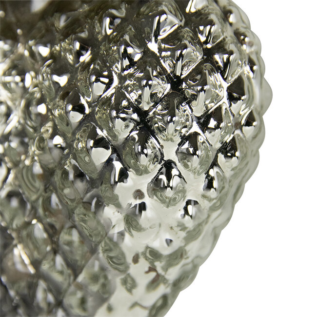 Mars & More decoratie hart zilver 8cm