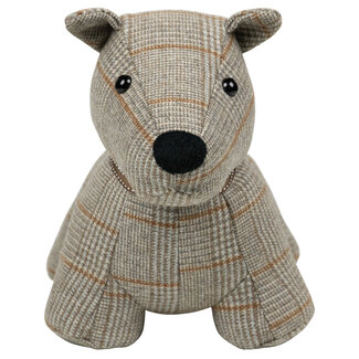Mars & More Deurstopper Hond staand ruit 30,5x15x23cm