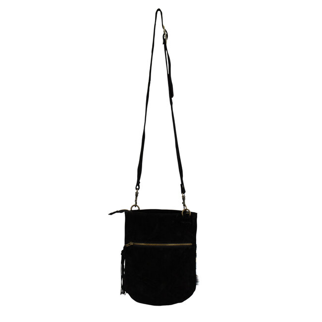 Mars & More *crossbody tas rond zwart giraf *