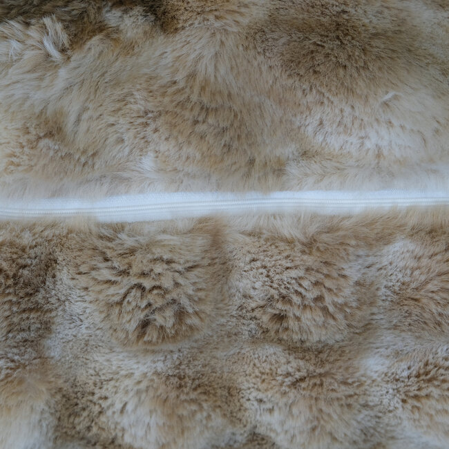 Mars & More poef teddy bubble beige 40x40x45cm