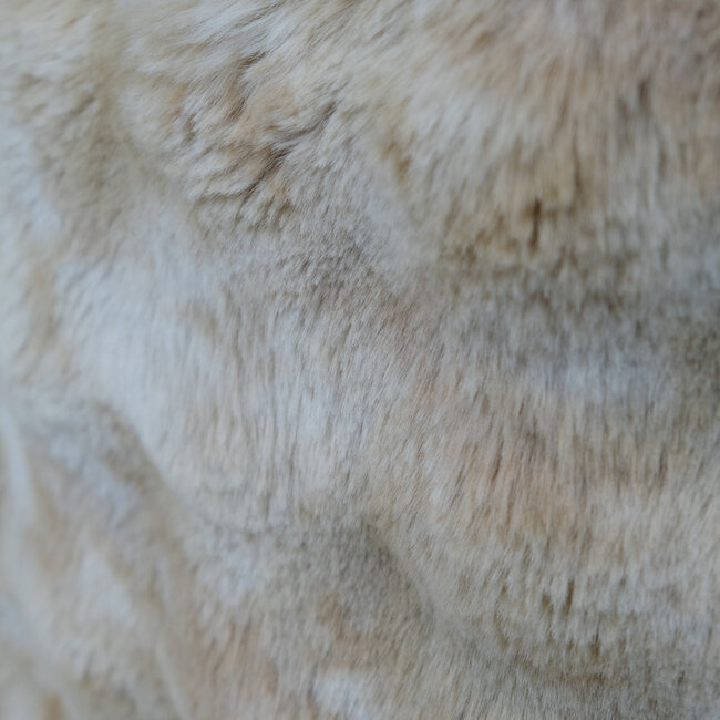 Mars & More poef teddy bubble beige 40x40x45cm