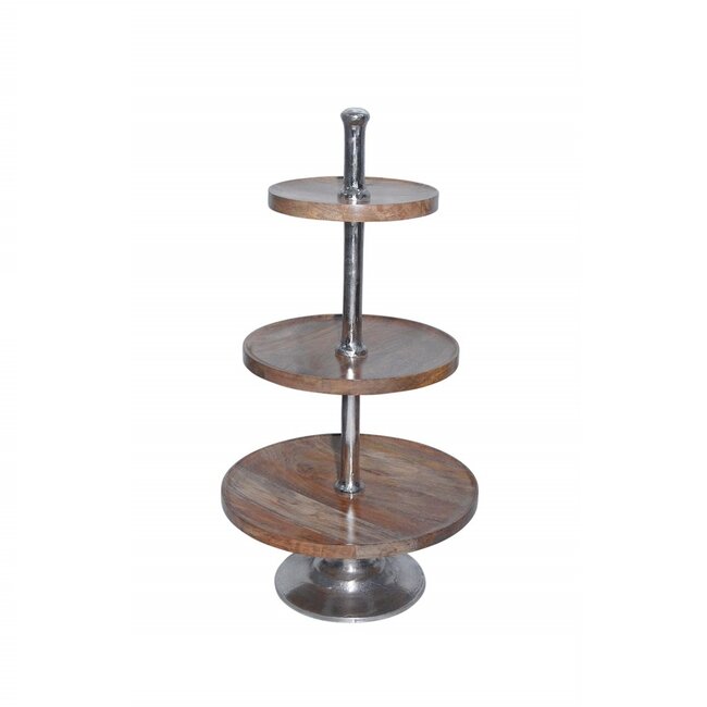 Mars & More etagère hout rond 3 lagen 80cm