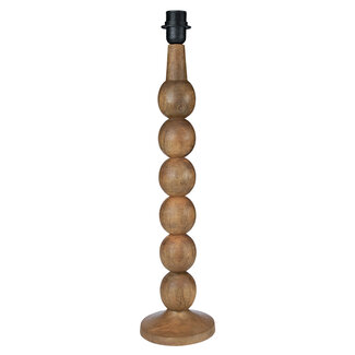 Mars & More lampvoet bollen mango hout 60cm