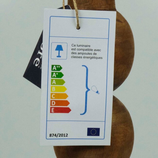 Mars & More lampvoet bollen mango hout 60cm