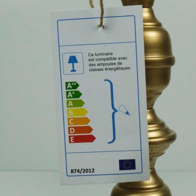 Mars & More lampvoet ornament champagne goud 12x12x50cm