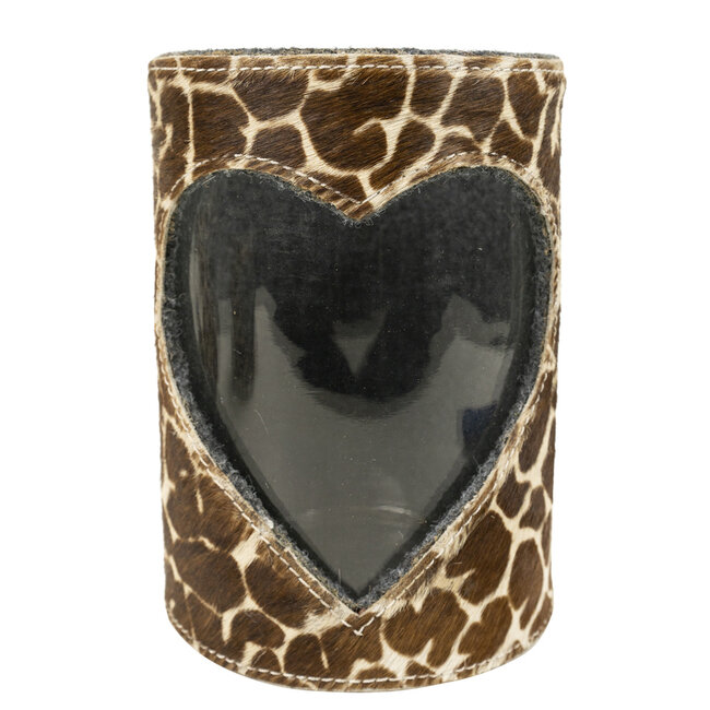 Mars & More windlicht koe hart giraf 20cm*