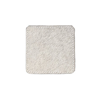 Mars & More onderzetter koe vierkant grijs 9x9cm