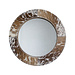 Mars & More spiegel rond standaard koe bruin/wit 25cm*