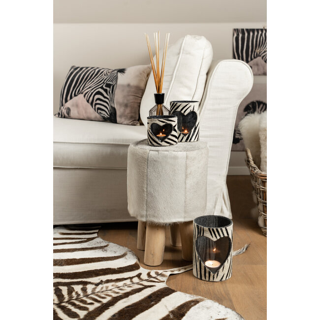 Mars & More *windlicht koe hart zebra 10cm*