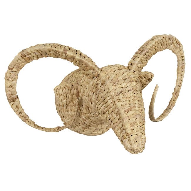 Mars & More waterhyacinth wandkop steenbok 38cm