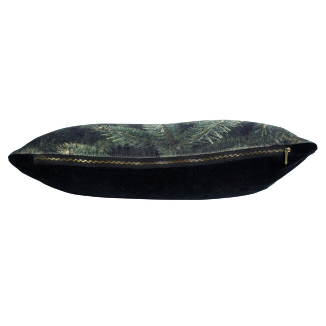 Mars & More half kussen fluweel winter dennentakken 30x50cm*