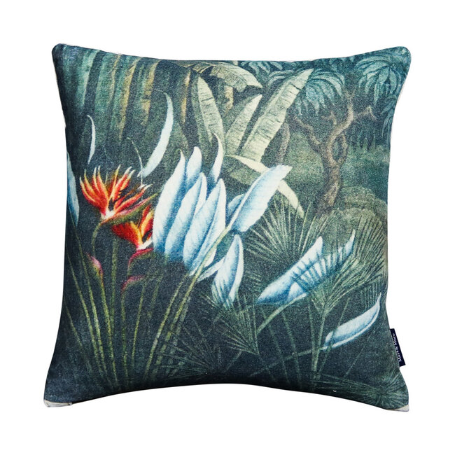 Mars & More *kussen fluweel flamboyant strelitzia 45x45cm*