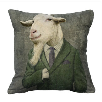 Mars & More kussen fluweel preppy geit 45x45cm*