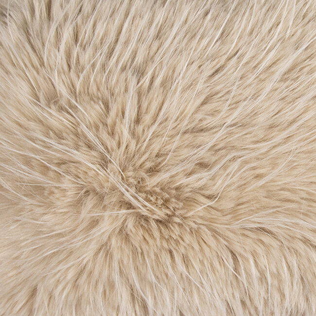 Mars & More plaid teddy langhaar pluk beige 130x170cm