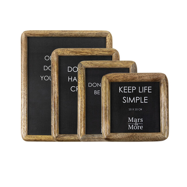 Mars & More fotolijst mango hout 13x18cm