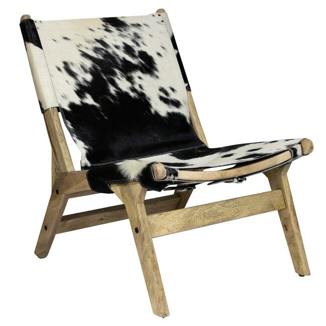 Mars & More stoel relax koevel zwart/wit (zelfmontage)