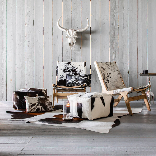 Mars & More stoel relax koevel zwart/wit (zelfmontage)