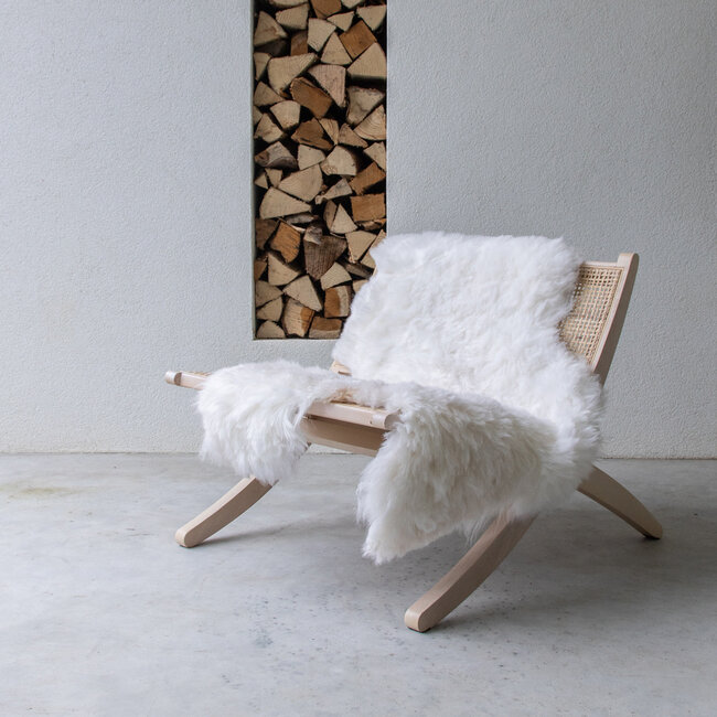 Mars & More schapenvacht ijsland geschoren wit 100-110cm