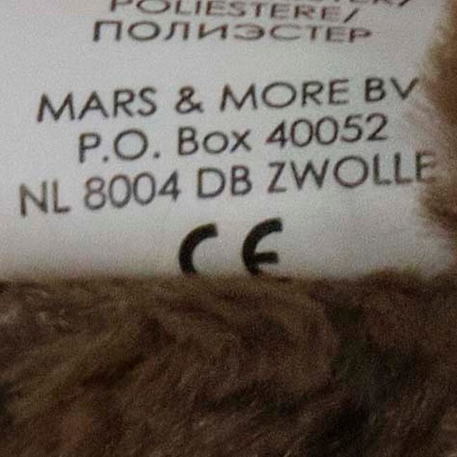 Mars & More knuffel luiaard 27cm
