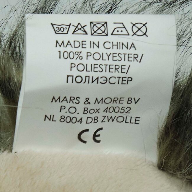 Mars & More knuffel langhaar struisvogel 18cm*