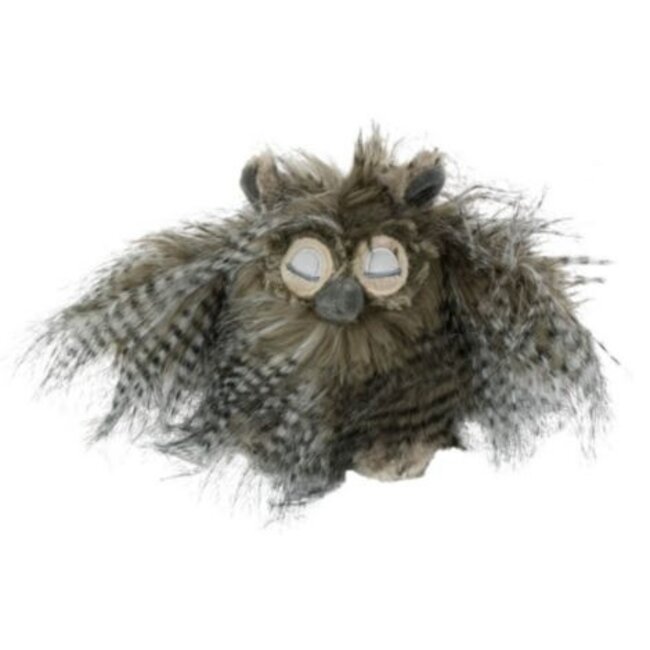 Mars & More knuffel langhaar uil 18cm