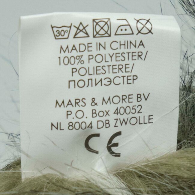 Mars & More knuffel langhaar uil 33cm