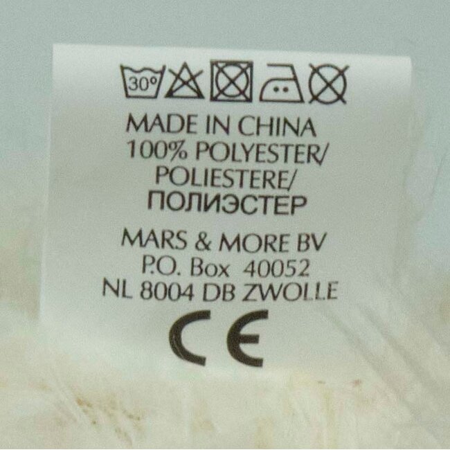 Mars & More knuffel lief langhaar koe 25cm