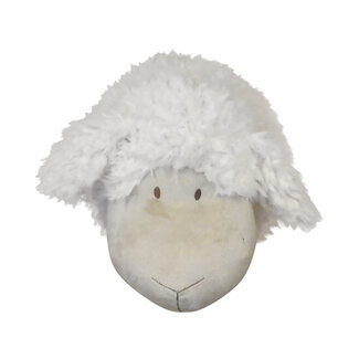 Mars & More knuffel schaap wandkop 24cm