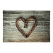 Mars & More deurmat hart twijgen 75x50cm