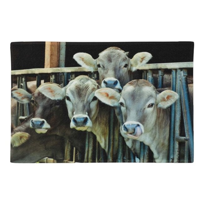 Mars & More deurmat kalfjes in stal 75x50cm