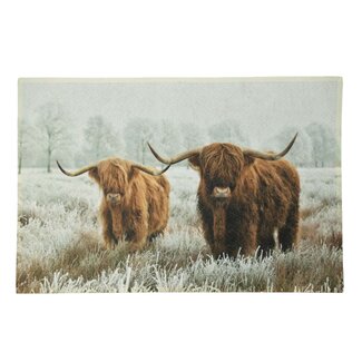 Mars & More deurmat schotse hooglander 75x50cm