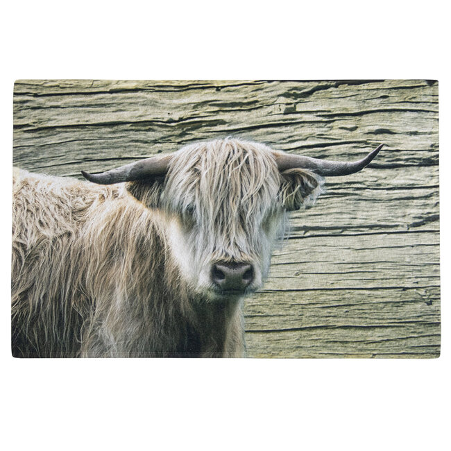 Mars & More deurmat schotse hooglander blond 75x50cm