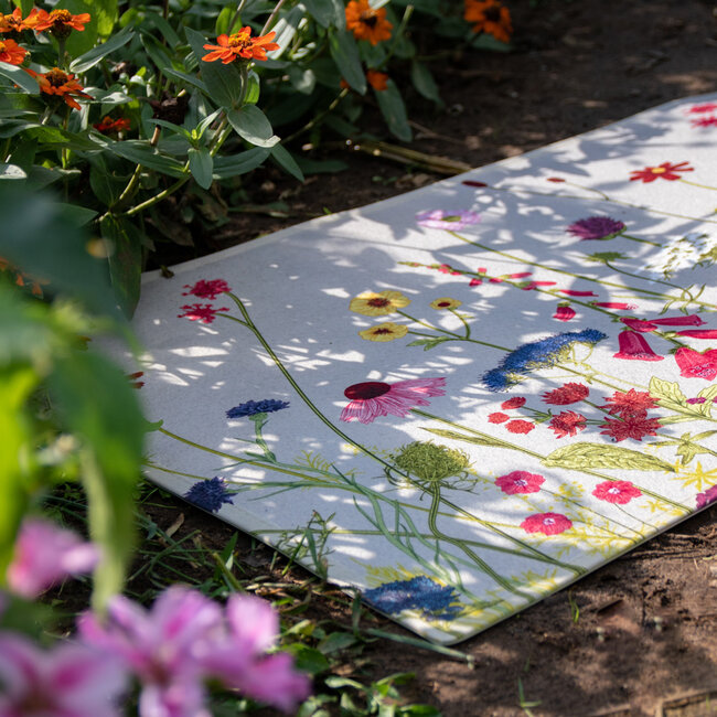 Mars & More deurmat wilde bloemen 75x50cm