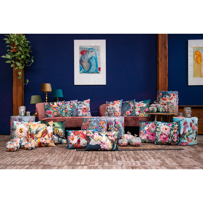 Mars & More handgemaakt half kussen fleury kaketoes 30x50cm