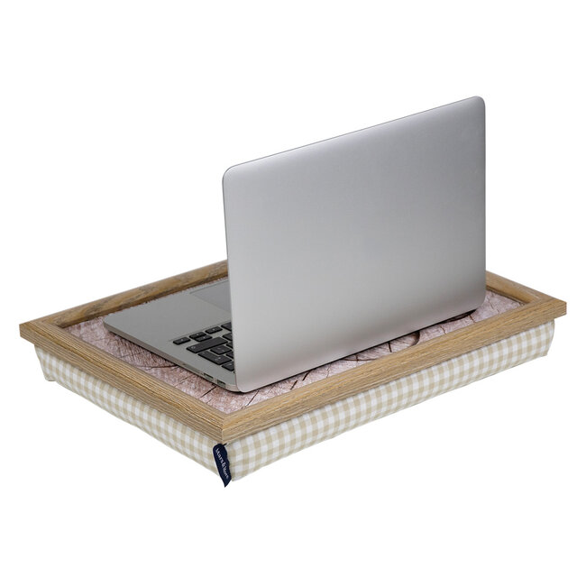 Mars & More schootkussen boomstam grijs hartjes 43cm*