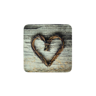 Mars & More onderzetter hart twijg 10x10cm (6) Mars & More onderzetter hart twijg 10x10cm (6)