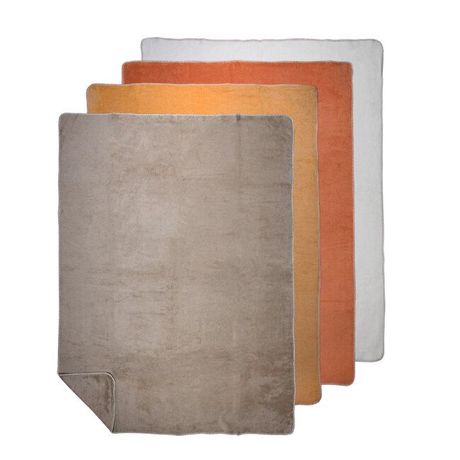 Mars & More plaid uni geel 150x200cm