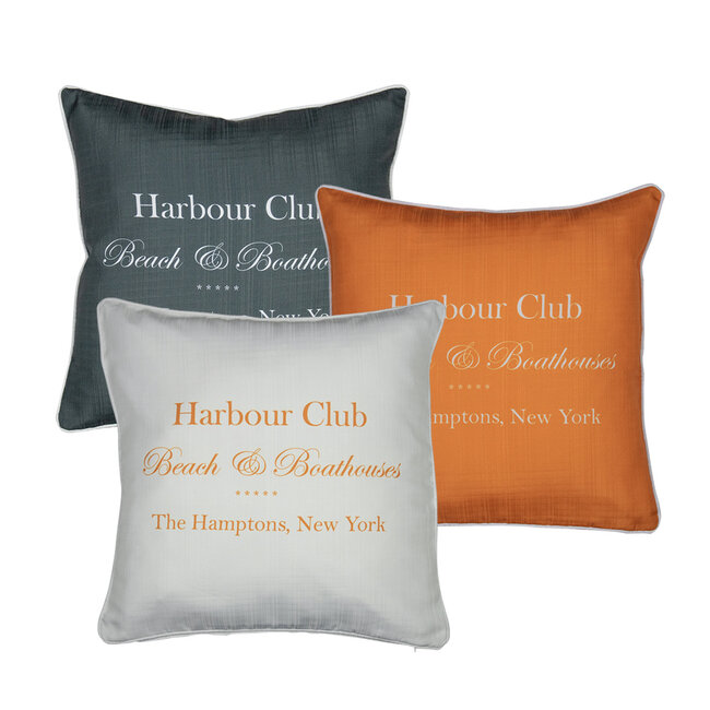 Mars & More buitenkussen harbour club grijs 50x50cm