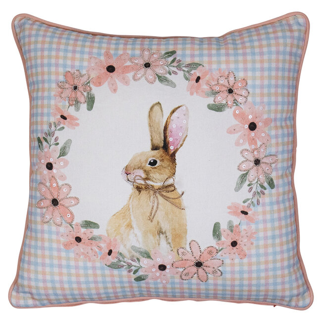 Mars & More kussen konijn krans 45x45cm