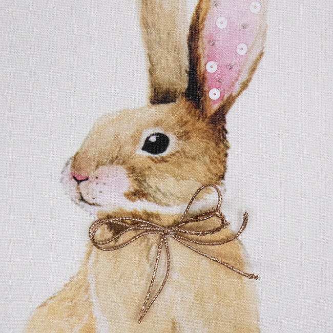 Mars & More kussen konijn krans 45x45cm