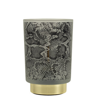 Mars & More led tafellamp slang grijs 15cm 3V  (excl. 2xAAA)*