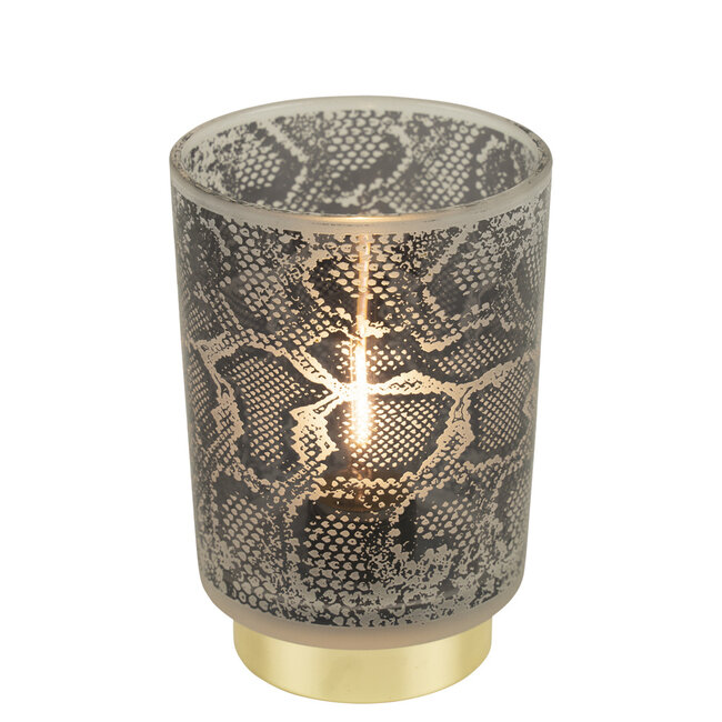 Mars & More led tafellamp slang grijs 15cm 3V  (excl. 2xAAA)*