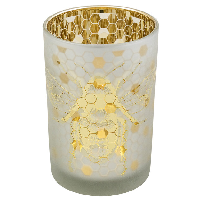 Mars & More Theelichthouder bij goud large 18cm