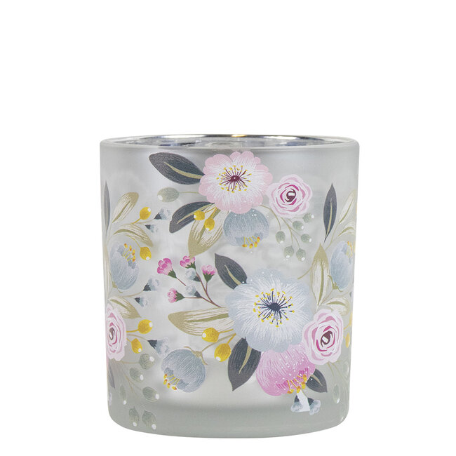 Mars & More Theelichthouder wilde bloemen roos small 8cm