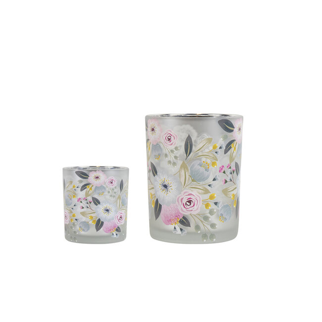 Mars & More Theelichthouder wilde bloemen roos small 8cm