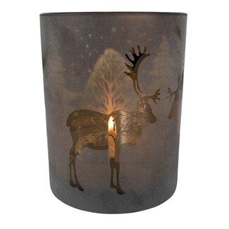 Mars & More Theelichthouder Rendier brons large 18cm